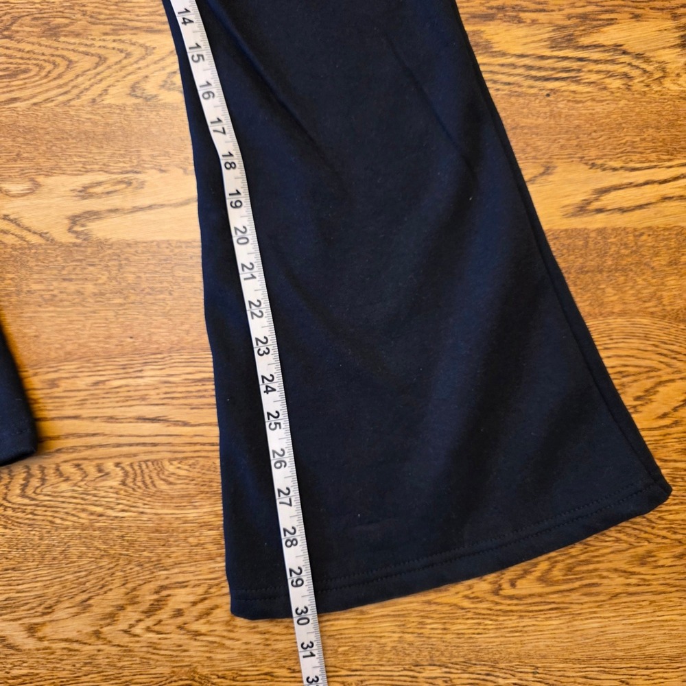 NWT True Religion Black Gold Gothic Logo Flare Sweatpant Y2K Bell Bottom Joggers - Picture 4 of 13